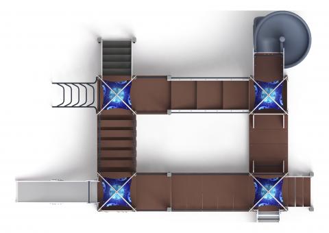 Космопорт (Космос) - ДИК 2.14.02-02.И1 - Игровой комплекс H=750 H=1200 H=2000