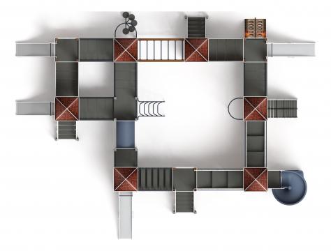 Замок (Средневековый) - ДИК 2.18.12-02.И1 - Игровой комплекс H=900 H=1200 H=2000