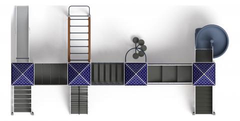 Замок (Пиксель) - ДИК 2.18.10-03.И1 - Игровой комплекс H=1500 H=2000