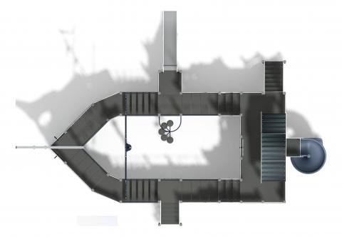 Фрегат (Лагуна) (винтовой скат) горка Н 1500 горка Н 2000 ДИК 2.03.3.04-12.И1