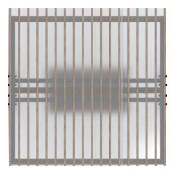 Пергола тент с качелями (прямая) - МФ 78.04.01-И1 /с поликарбонатом/