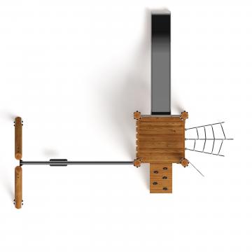 Игровой комплекс (лиственница темный) ДИК 2.24.03-Л.И1.01