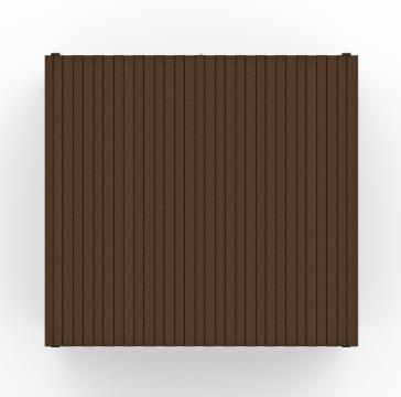 Навес контейнерной площадки для мусора (1 секция) МФ 55.02.02.1-02