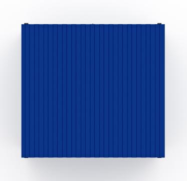 Навес контейнерной площадки для мусора (1 секция) МФ 55.02.02.1-03