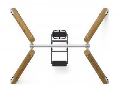 Качели семья (Лиственница орех) ИО 11.Р.07.01-Л.И1.02