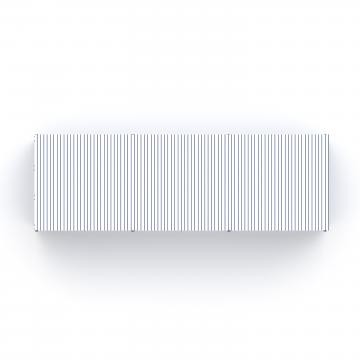 Навес контейнерной площадки для мусора (3 секции) МФ 55.02.02.3-03