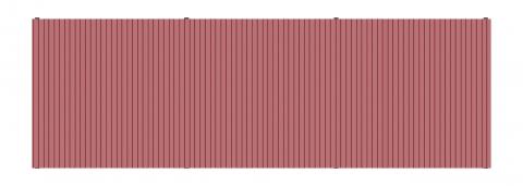 Навес контейнерной площадки для мусора (3 секции) МФ 55.02.03.3-04