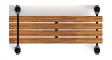 Воркаут 108. Гимнастическая скамья с фиксацией ступней (серый)) ВТ 02.02-03