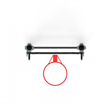 Воркаут 108. Баскетбольный щит переменной высоты (серый) ВТ 02.14-03