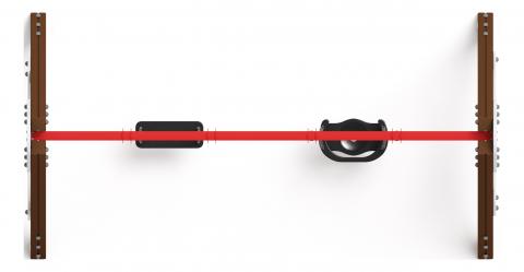 Качели двойные Д2 - ИО 12.Д.01.02.02-П.01 - (Космопорт)