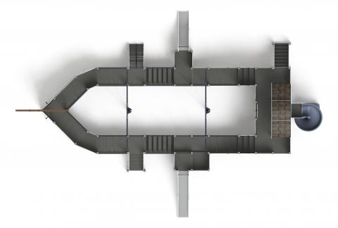 Флагман (Летучий Голландец) - ДИК 2.03.3.03-11.И1 - Игровой комплекс - H=1200 H=1500 H=2000