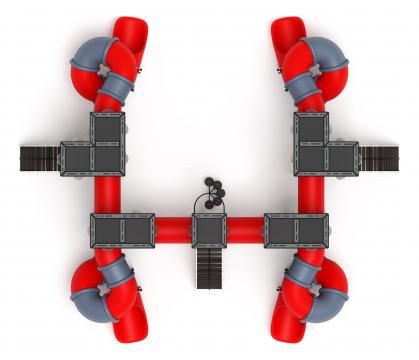 Куб (Тетрис) горка Н 2000 - ДИК 2.23.01-02.01