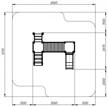 Карапуз (Эко) - ДИК 1.001.06-02 - Игровой комплекс Н=750
