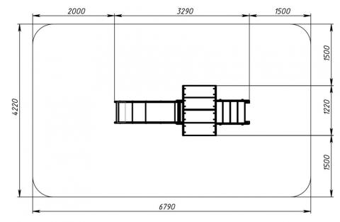 В гостях у сказки - ДИК 1.05.01-01.С - Игровой комплекс H=900