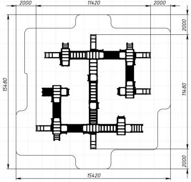 В гостях у сказки - ДИК 1.05.01-11.С - Игровой комплекс H=900