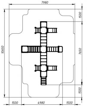 Королевство (Коты) - ДИК 1.15.05-11 - Игровой комплекс H=750