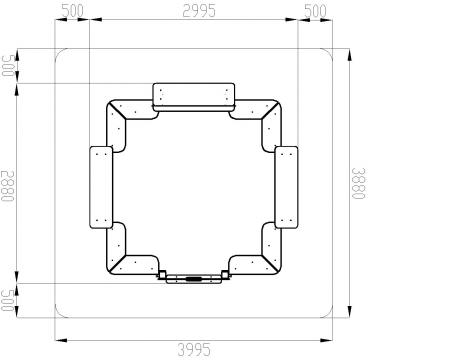 Песочный дворик Теремок (Коричневый) - ИО 6.01.04-02