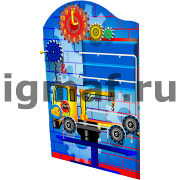 Игровая панель-бизиборд Автосервис для теневого навеса