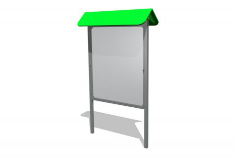 СТЕНД ИНФОРМАЦИОННЫЙ С КРЫШЕЙ И ДВЕРЦЕЙ (Арт. Б083)