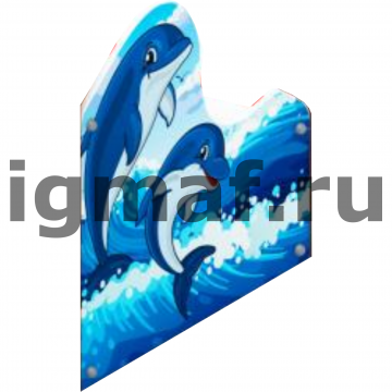 Декоративная панель Дельфины для теневого навеса