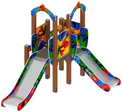 Карапуз (Граффити) - ДИК 1.001.07-03 - Игровой комплекс Н=750 Н=900