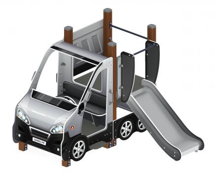 Машинка (серый) тип 1 - ДИК 1.03.1.01-02 - Игровой комплекс H=750