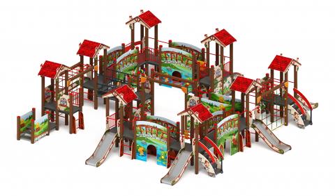 В гостях у сказки - ДИК 1.05.01-11.С - Игровой комплекс H=900