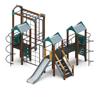 Городок (Тайга) - ДИК 2.01.3.04-03 - Игровой комплекс H=1200