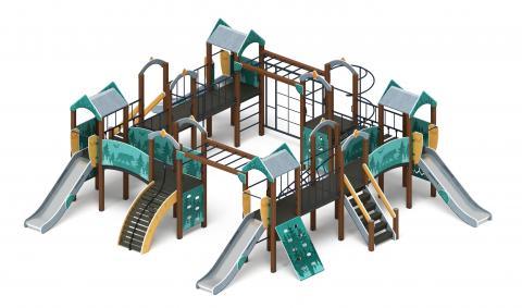 Остров детства (Тайга) - ДИК 2.01.8.01-03 - Игровой комплекс H=1200