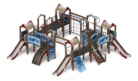 Остров детства (Алтай) - ДИК 2.01.8.01-04 - Игровой комплекс H=1200