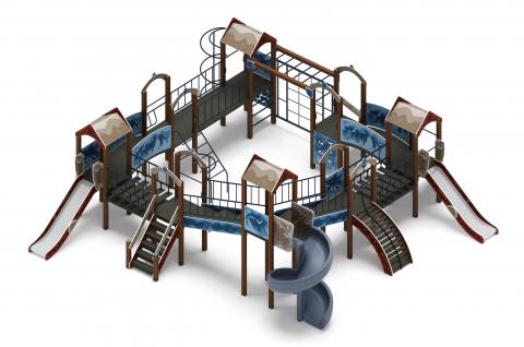 Остров детства (Алтай) - ДИК 2.01.8.02-04.И1 - Игровой комплекс H=1200 H=2000