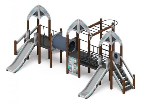 Космопорт (Серый) - ДИК 2.14.05-01 - Игровой комплекс H=1200