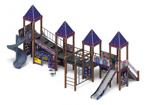 Замок (Пиксель) - ДИК 2.18.10-03.И1 - Игровой комплекс H=1500 H=2000