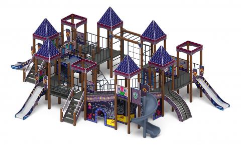 Замок (Пиксель) - ДИК 2.18.12-03.И1 - Игровой комплекс H=900 H=1200 H=2000