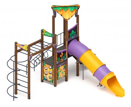 Волшебный город (горка труба) (Майя)  - ДИК 2.19.04-01 - Игровой комплекс Н=1500