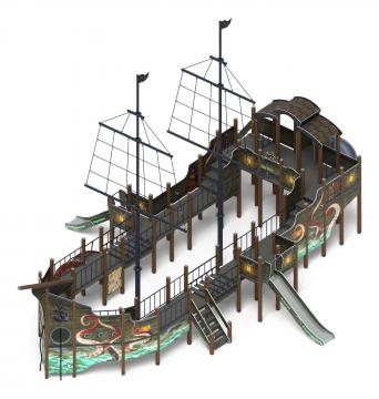 Флагман (Летучий Голландец) - ДИК 2.03.3.03-11.И1 - Игровой комплекс - H=1200 H=1500 H=2000