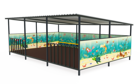 Теневой навес Эконом (Морской)