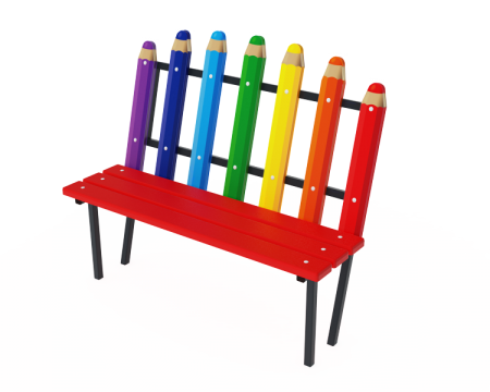 Скамья парковая Карандаши 2