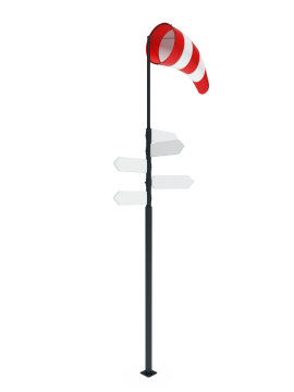 Указатель направлений с ветроуказателем