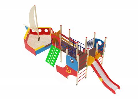 Детский игровой комплекс Парусник Горка 1200