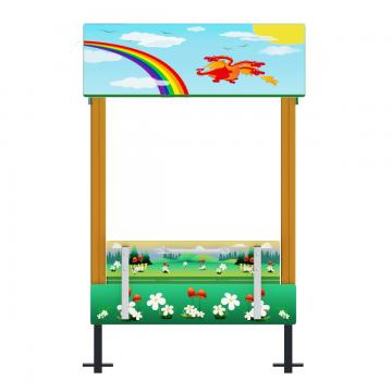 Песочница-домик с крышкой Лесная сказка