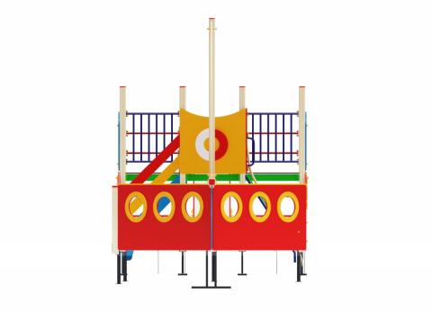 Детский игровой комплекс Парусник Горка 1200