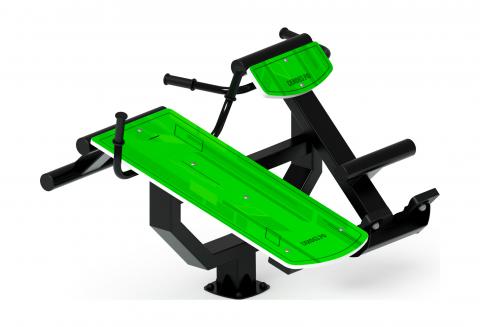 Гиперэкстензия+ лавка пресс (зеленый) СТ 038-12