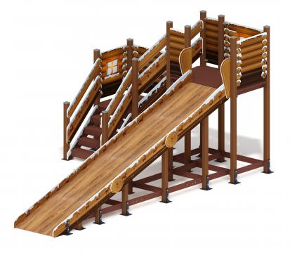 Горка Зима (коричневый)(под анкера) - ИО 49.01.02-03.И1 - Н=2000