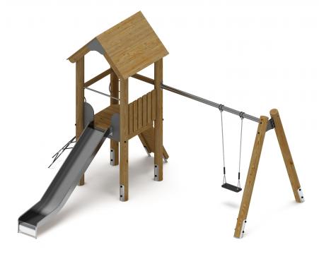 Игровой комплекс (лиственница темный) ДИК 2.24.03-01.Л.И1.02