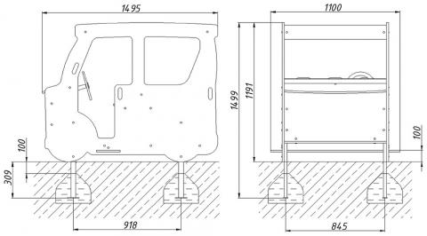 Игровой макет «Машина Скорая помощь»