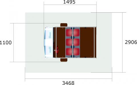 Игровой макет «Машина Скорая помощь»