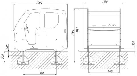 Игровой макет «Машинка Такси»