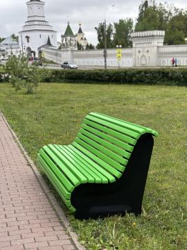 КОМПОЗИТНАЯ СКАМЕЙКА ЗЕЛЕНАЯ (под анкера)