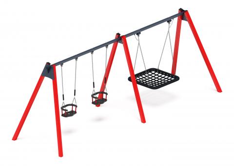 Качели М3 (красный) ИО 13.М.06.03.01.01-01.1.И1